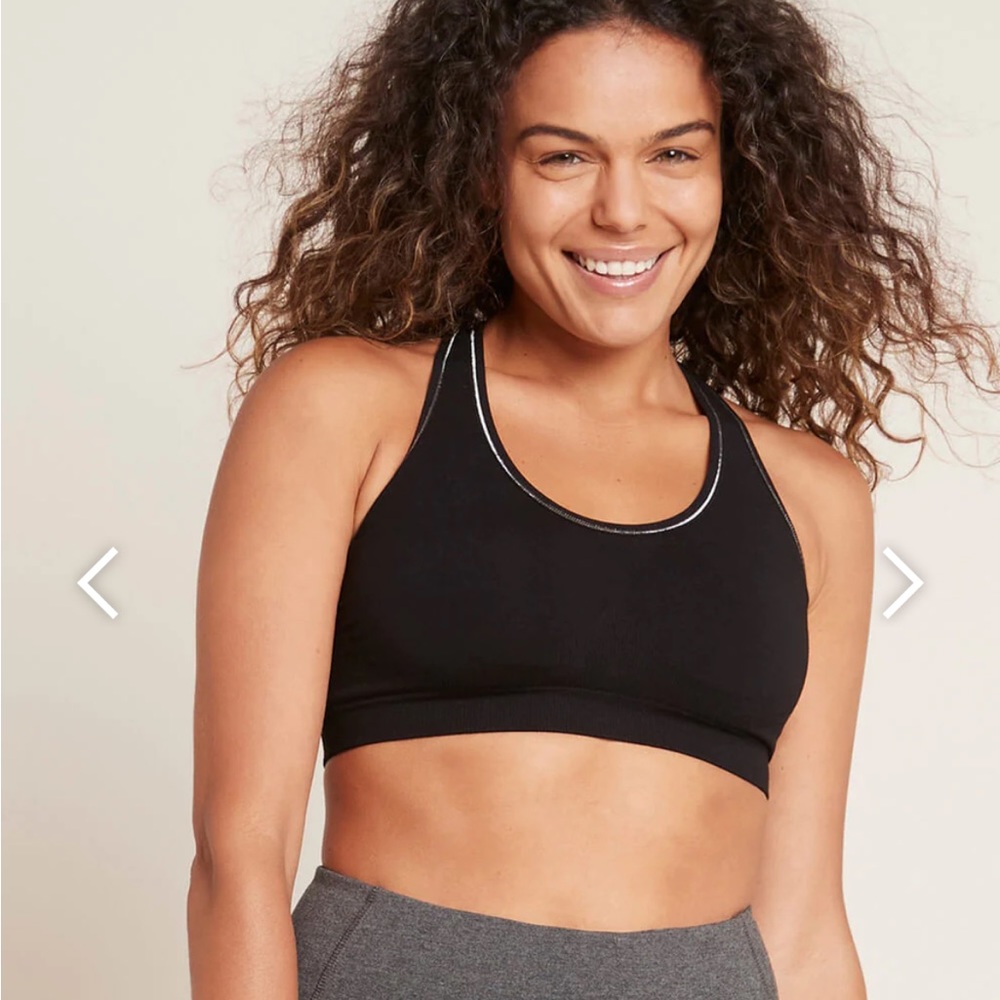 Boody Racerback Sports Bra Black 1 of 2